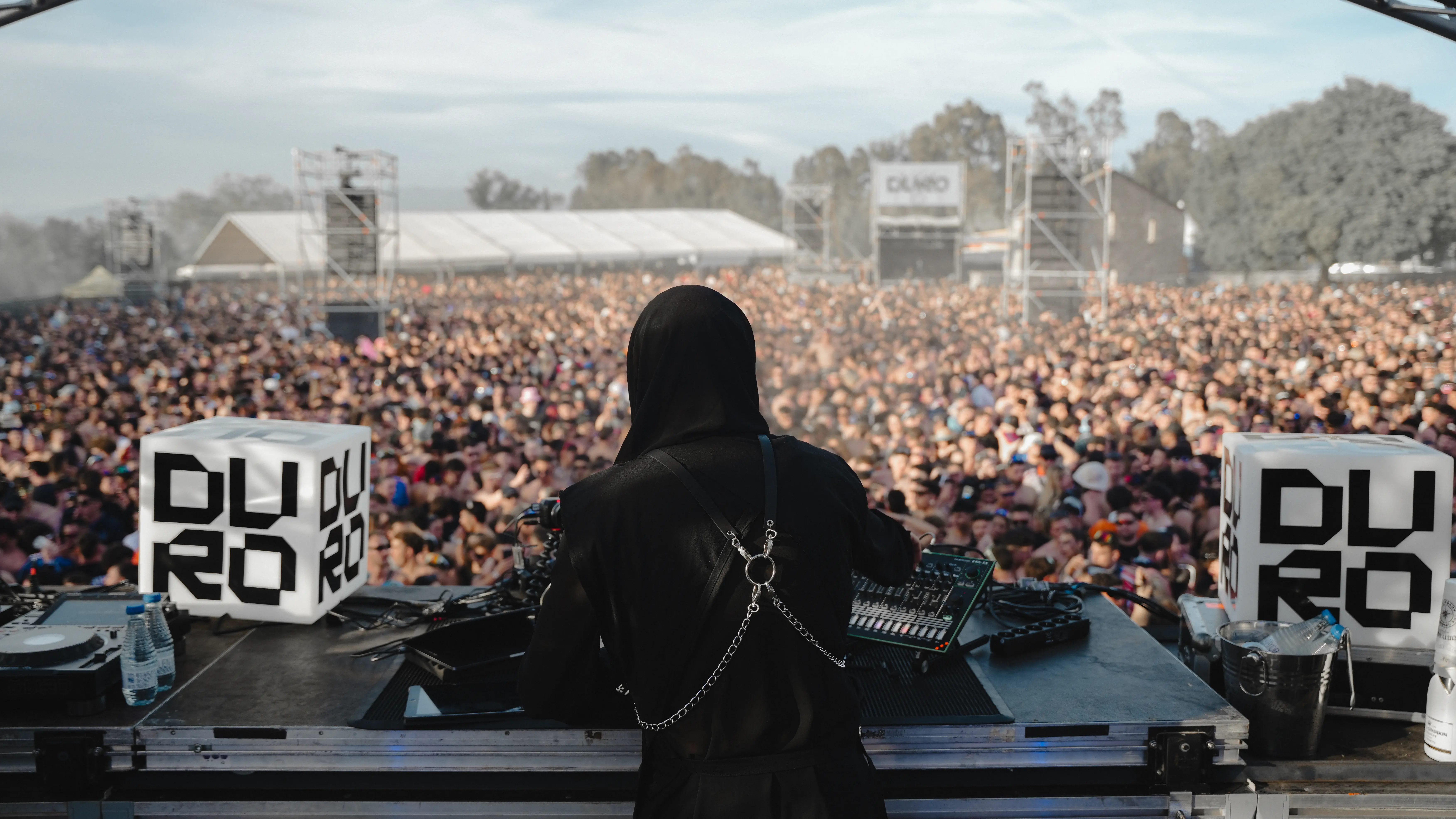 Alex Baltar setting up professional camera equipment